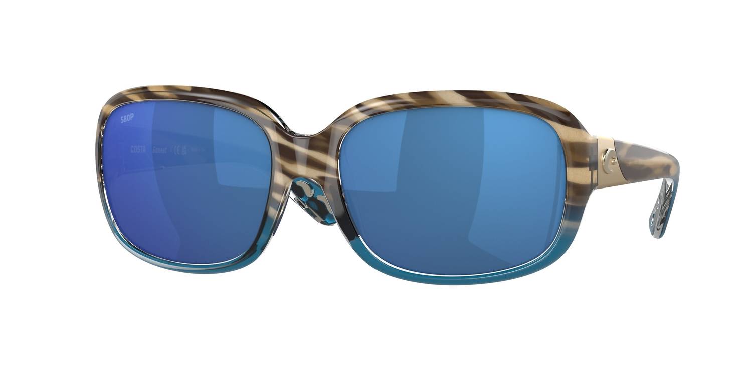 Women's Gannet Sunglasses In Shiny Wahoo/blue Mirror