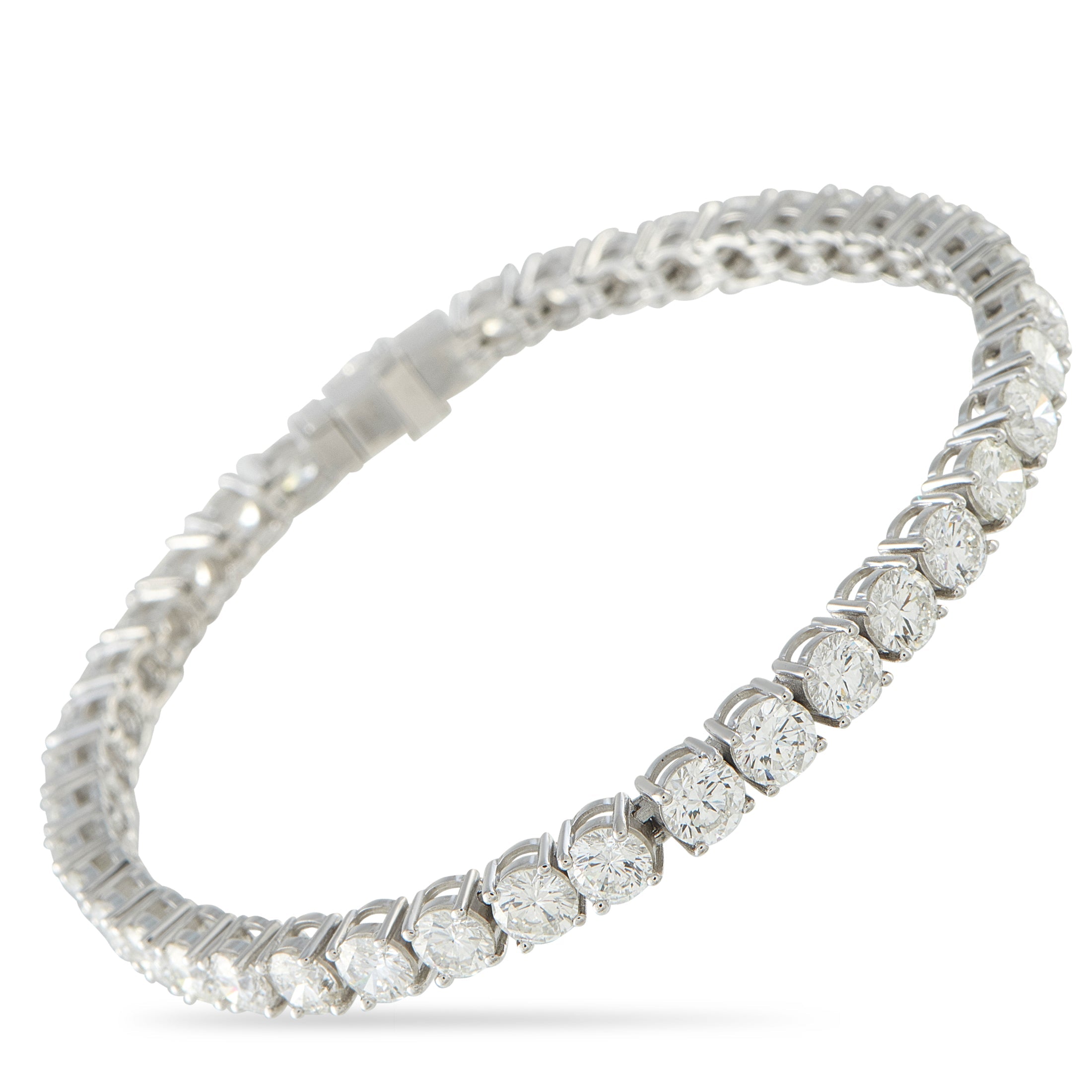 LB Exclusive Platinum 11.57ct Diamond Tennis Bracelet MF02-041526