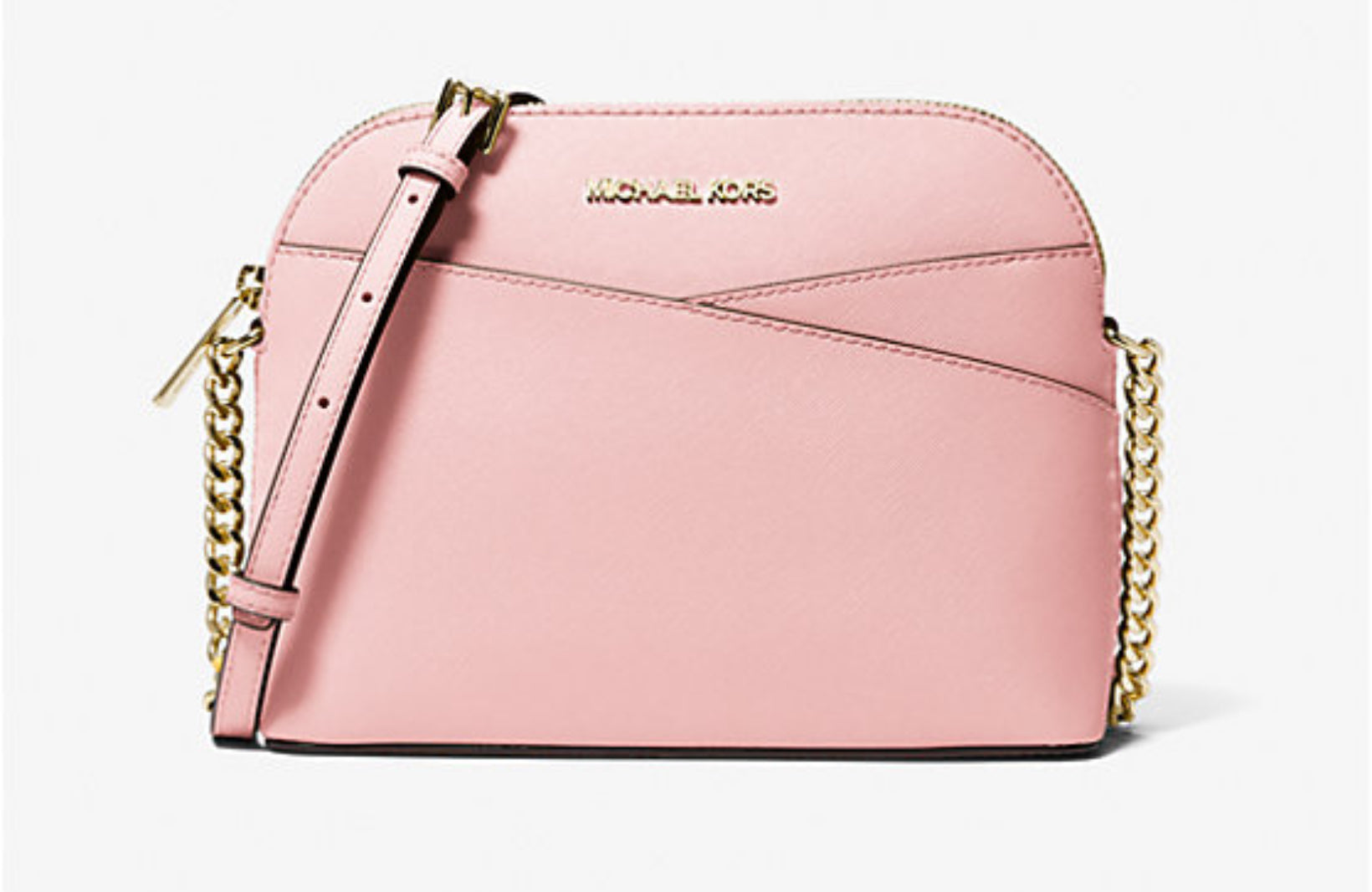 NWT Michael Kors Jet Set Travel Medium Dome Crossbody Leather Bag