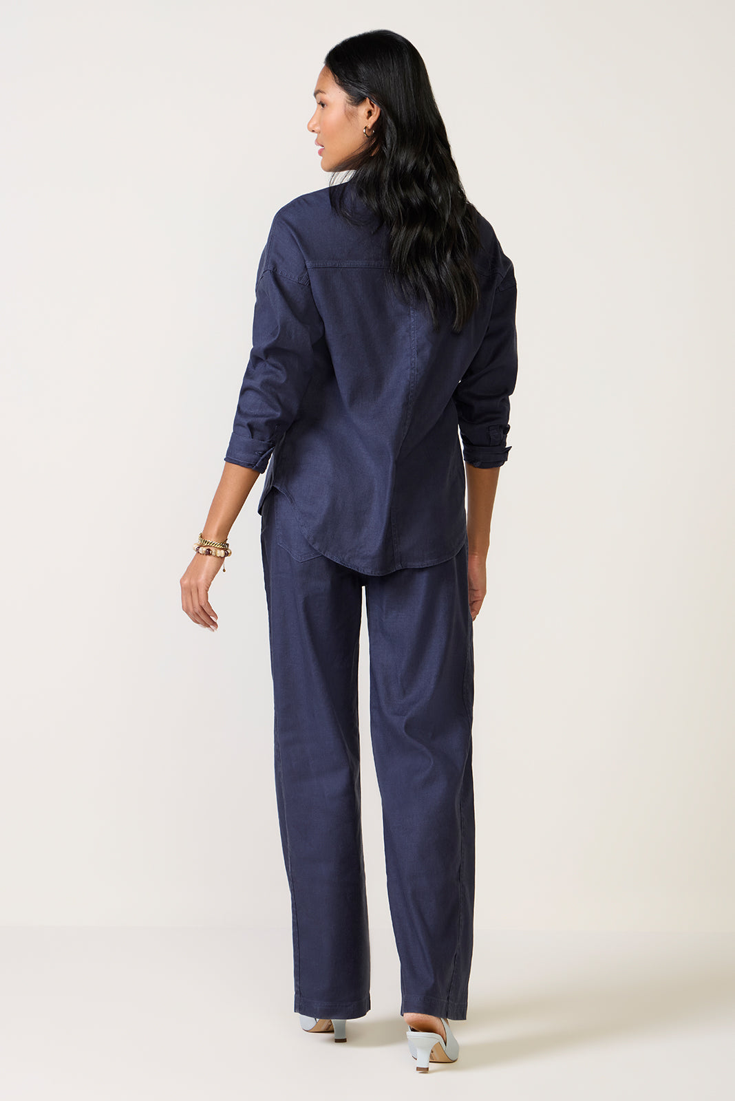 Women's Joelle Stretch Linen Trouser with Tie Waist Pants