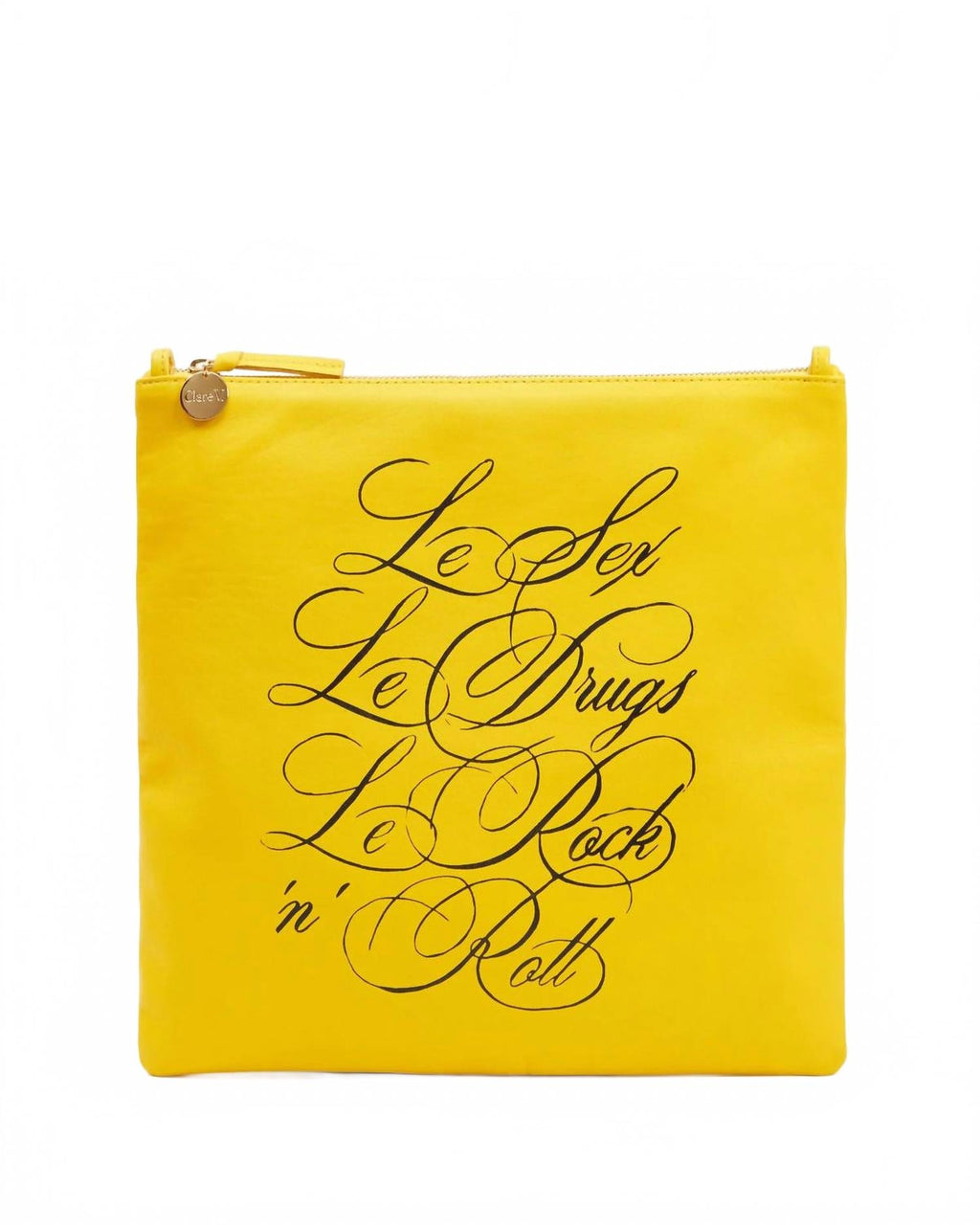 Women's Foldover Clutch In Yellow