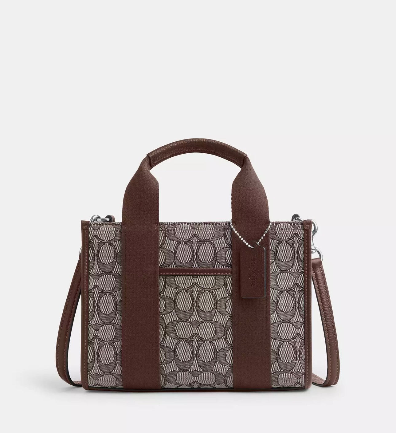 NWT Coach Smith Tote Bag 24 in Signature Jacquard In Oak/Maple