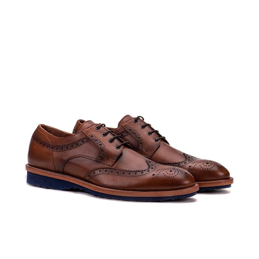 Men's Troia Leather Derby Shoes In Brown