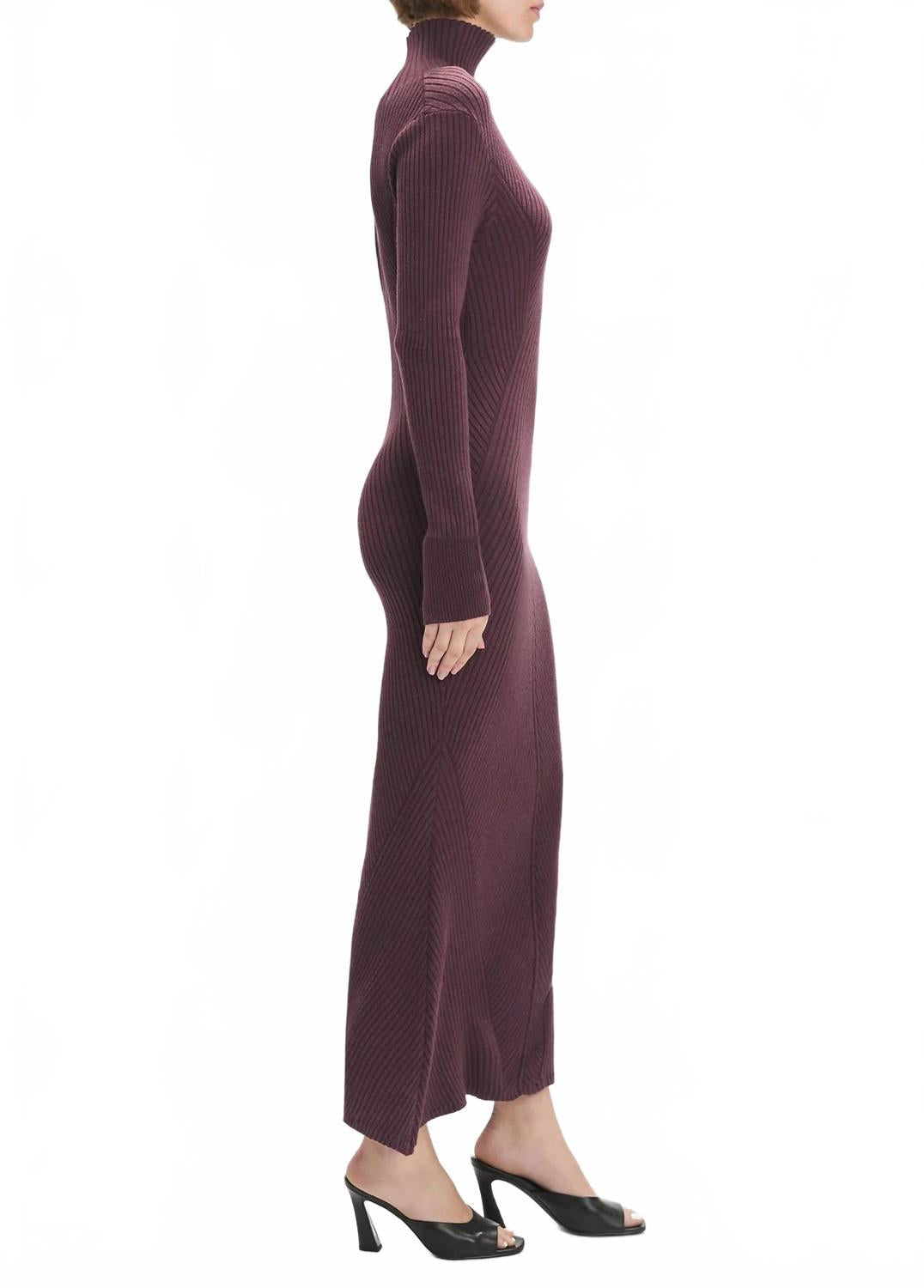 Be Your Girl Dress In Burgundy Dahlia