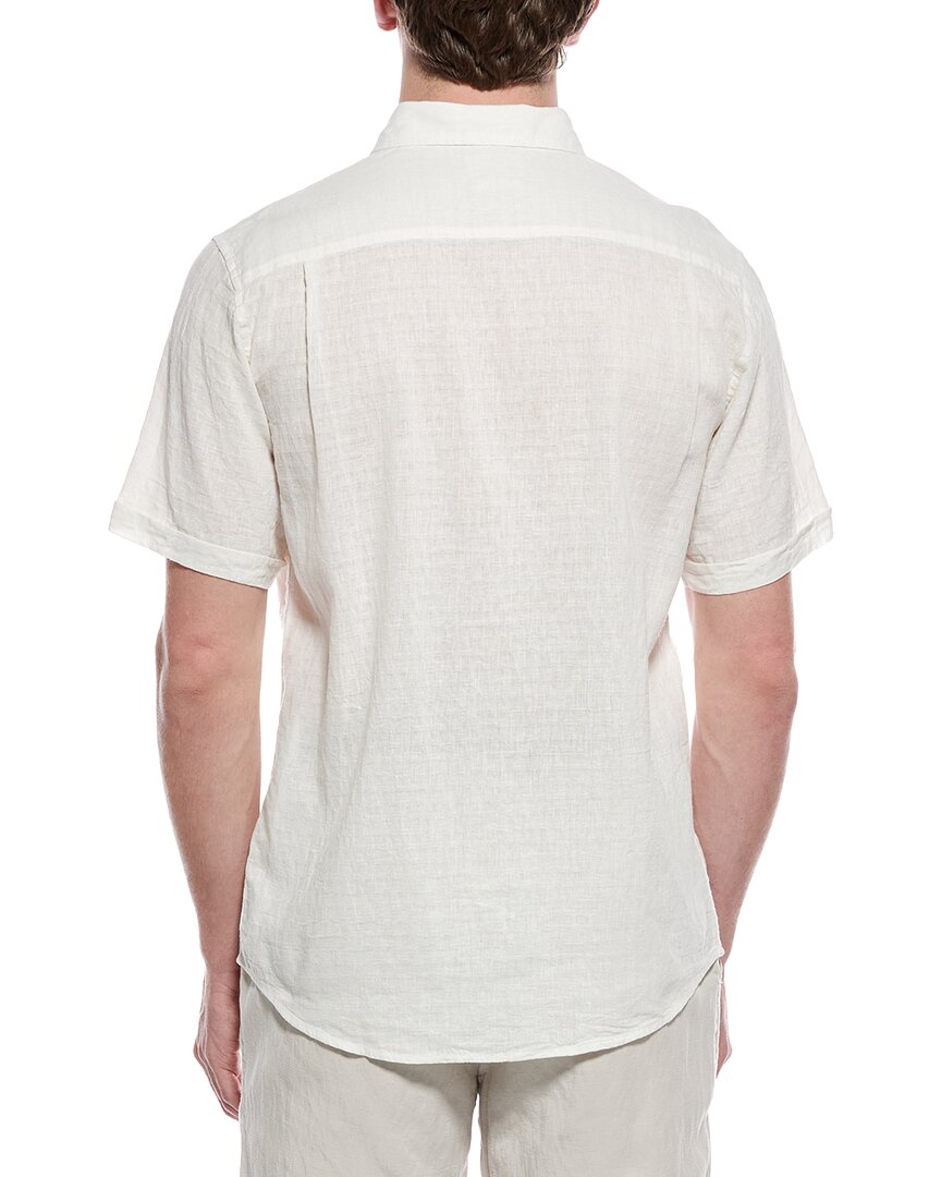 WEATHERPROOF VINTAGE Linen-Blend Dobby Solid Shirt