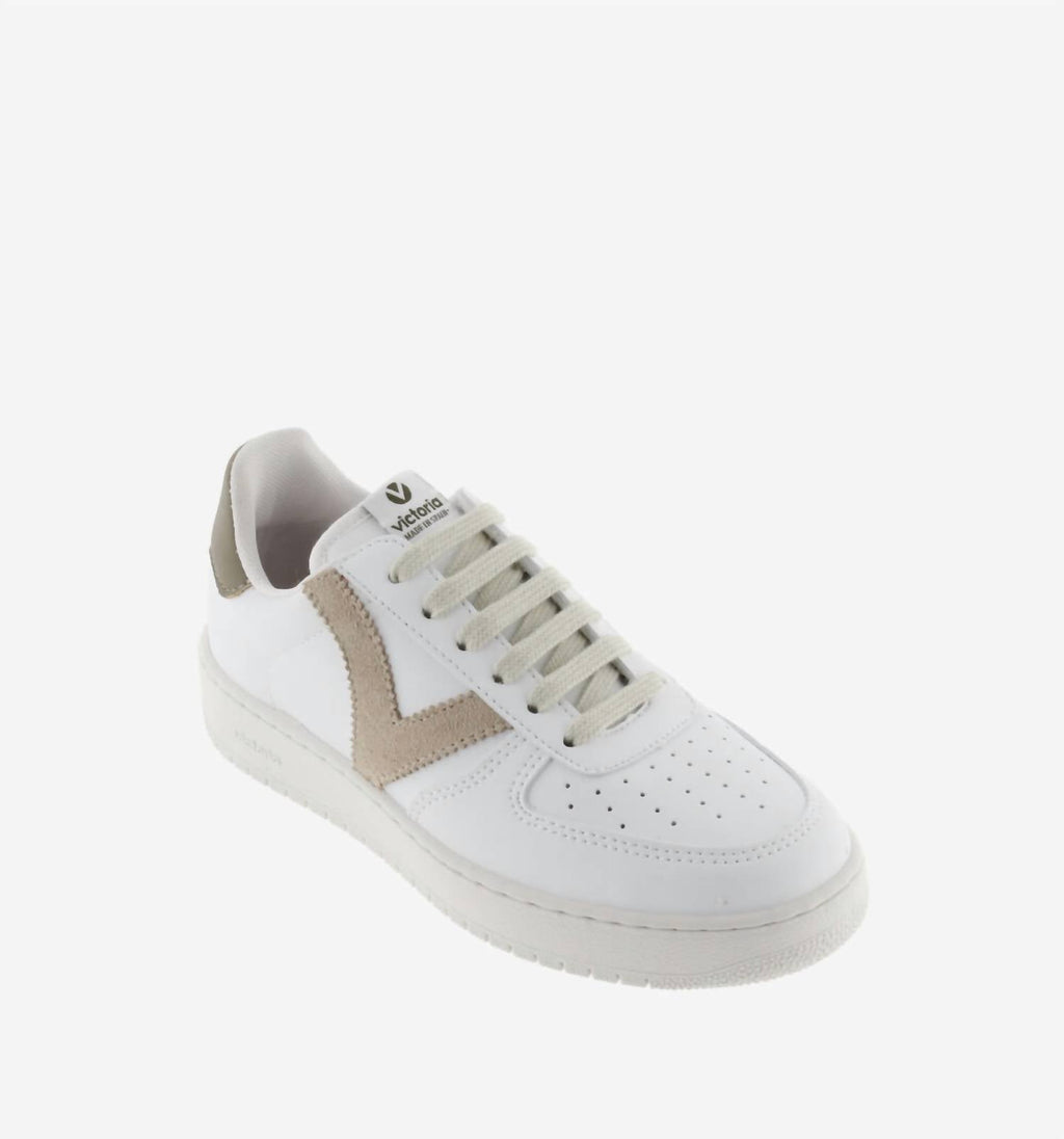 Men's Low-Top Lace-Up Sneakers In Taupe