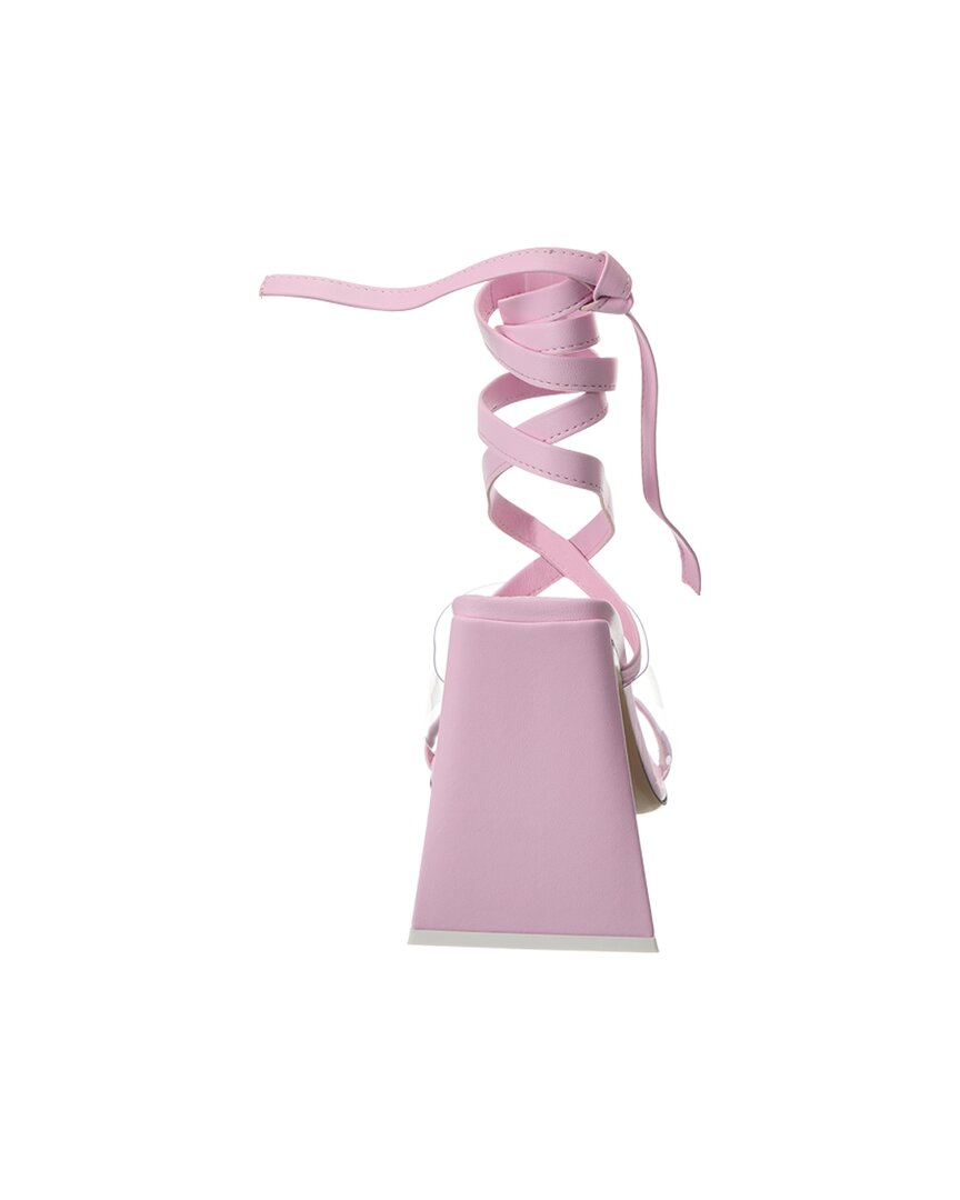 The Attico Isa Vinyl & Leather Sandal