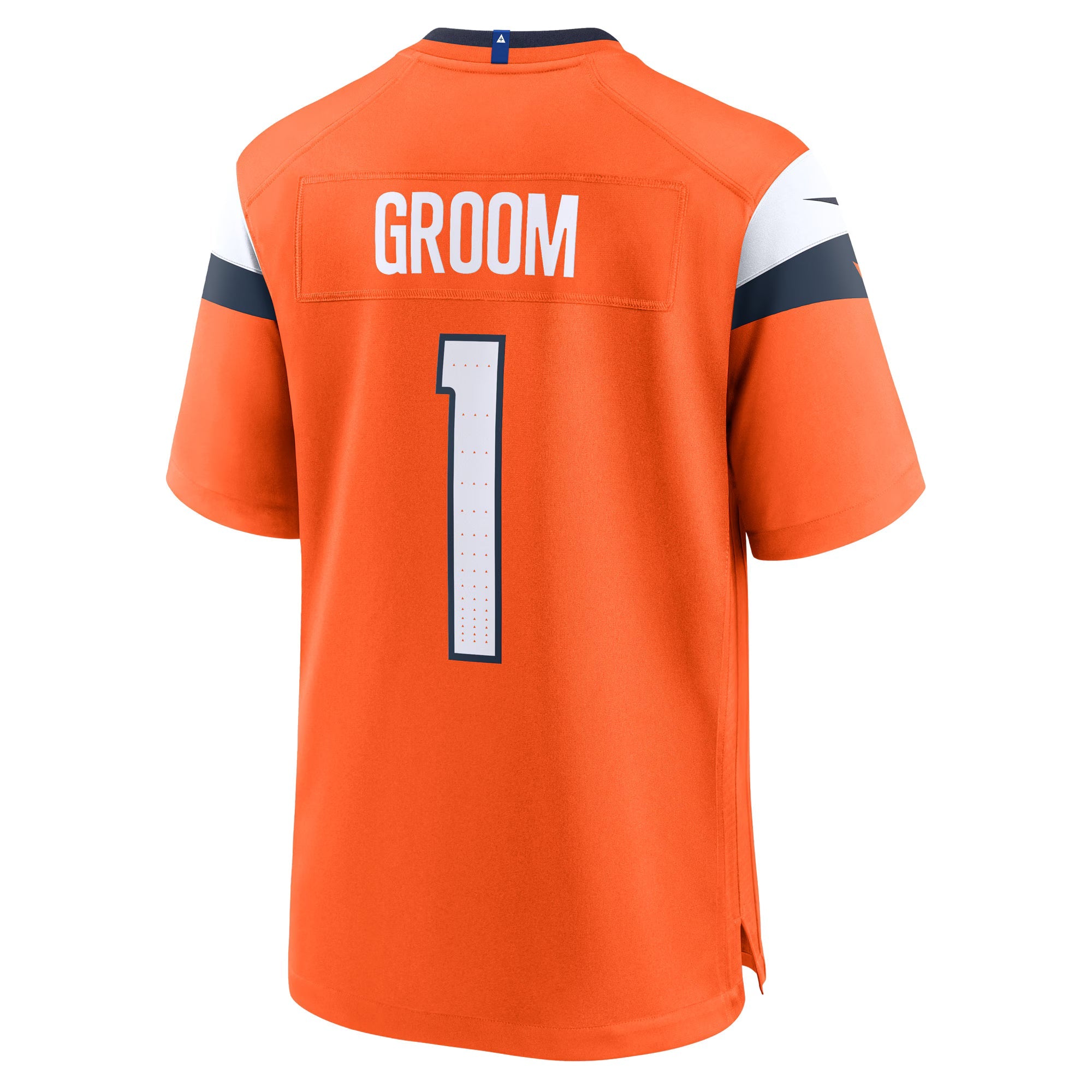 Denver Broncos Number 1 Groom Orange Game Jersey
