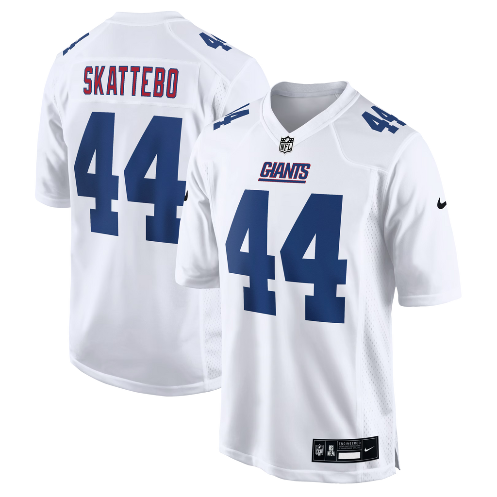 New York Giants Cam Skattebo Tundra White Fashion Game Jersey
