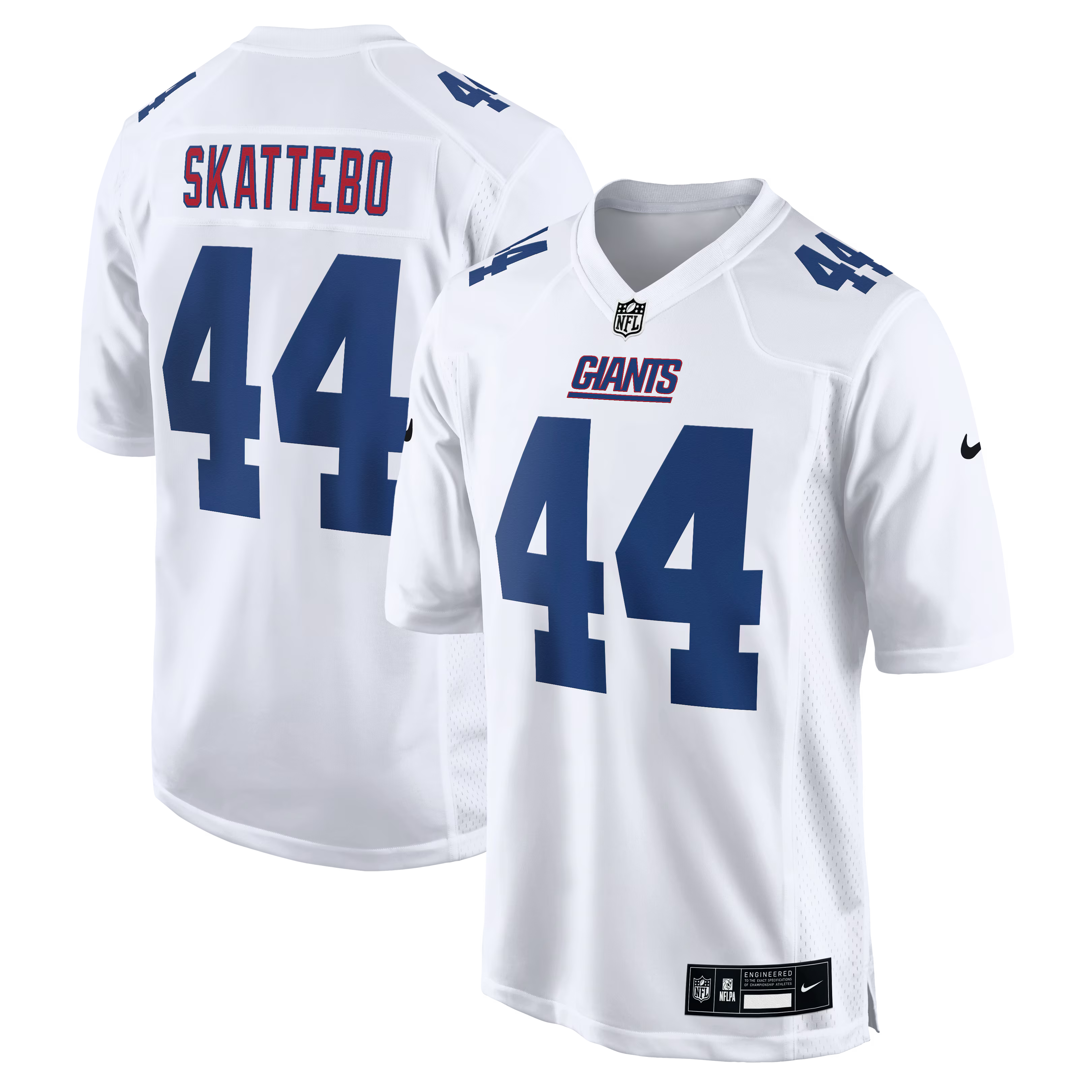 New York Giants Cam Skattebo Tundra White Fashion Game Jersey
