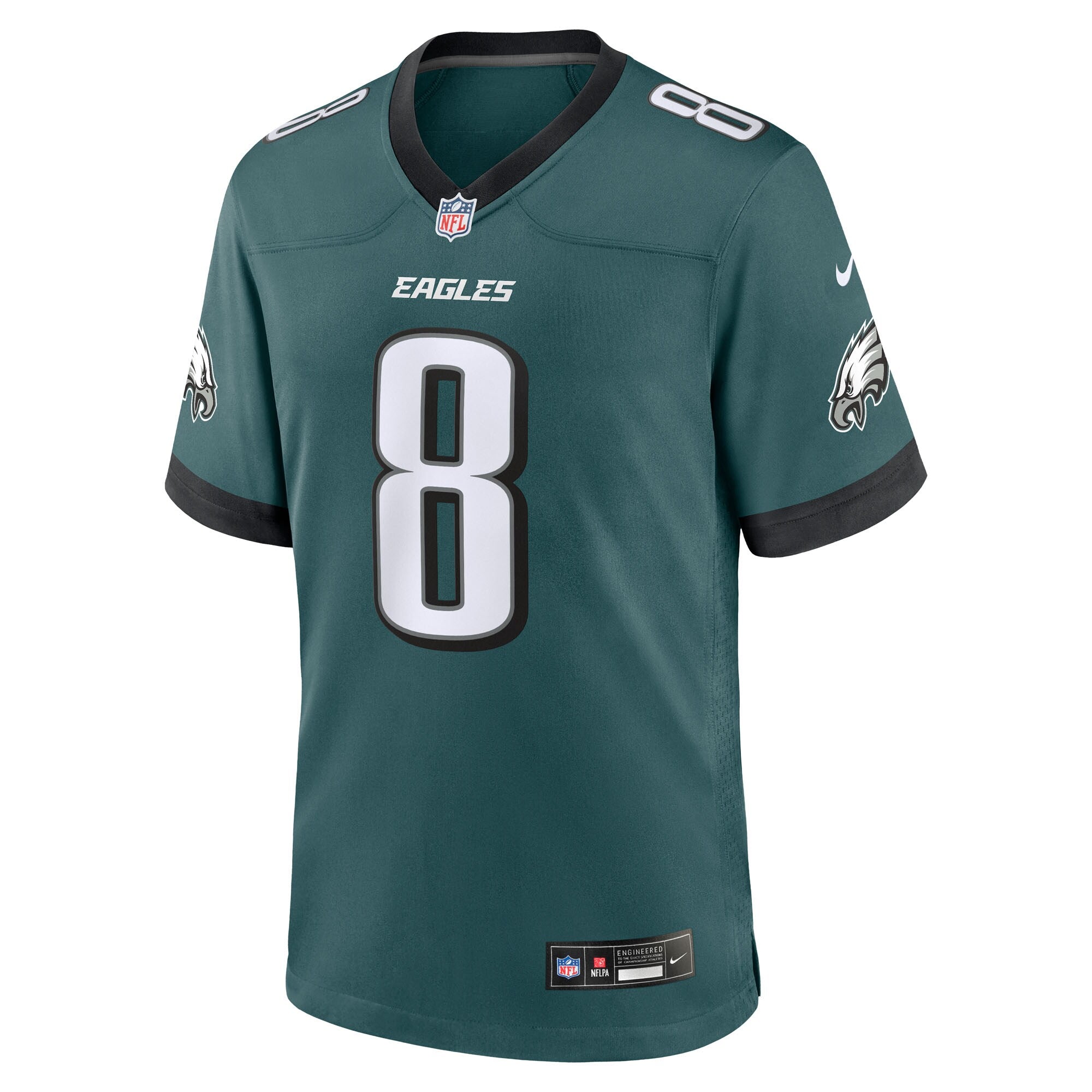 Philadelphia Eagles Adoree' Jackson Midnight Green Team Game Jersey