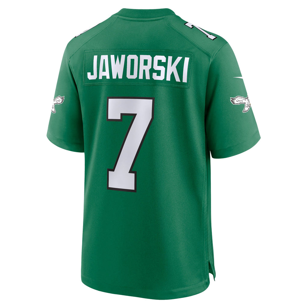 Philadelphia Eagles Ron Jaworski Kelly Green Retired Player Alternate Game Jersey