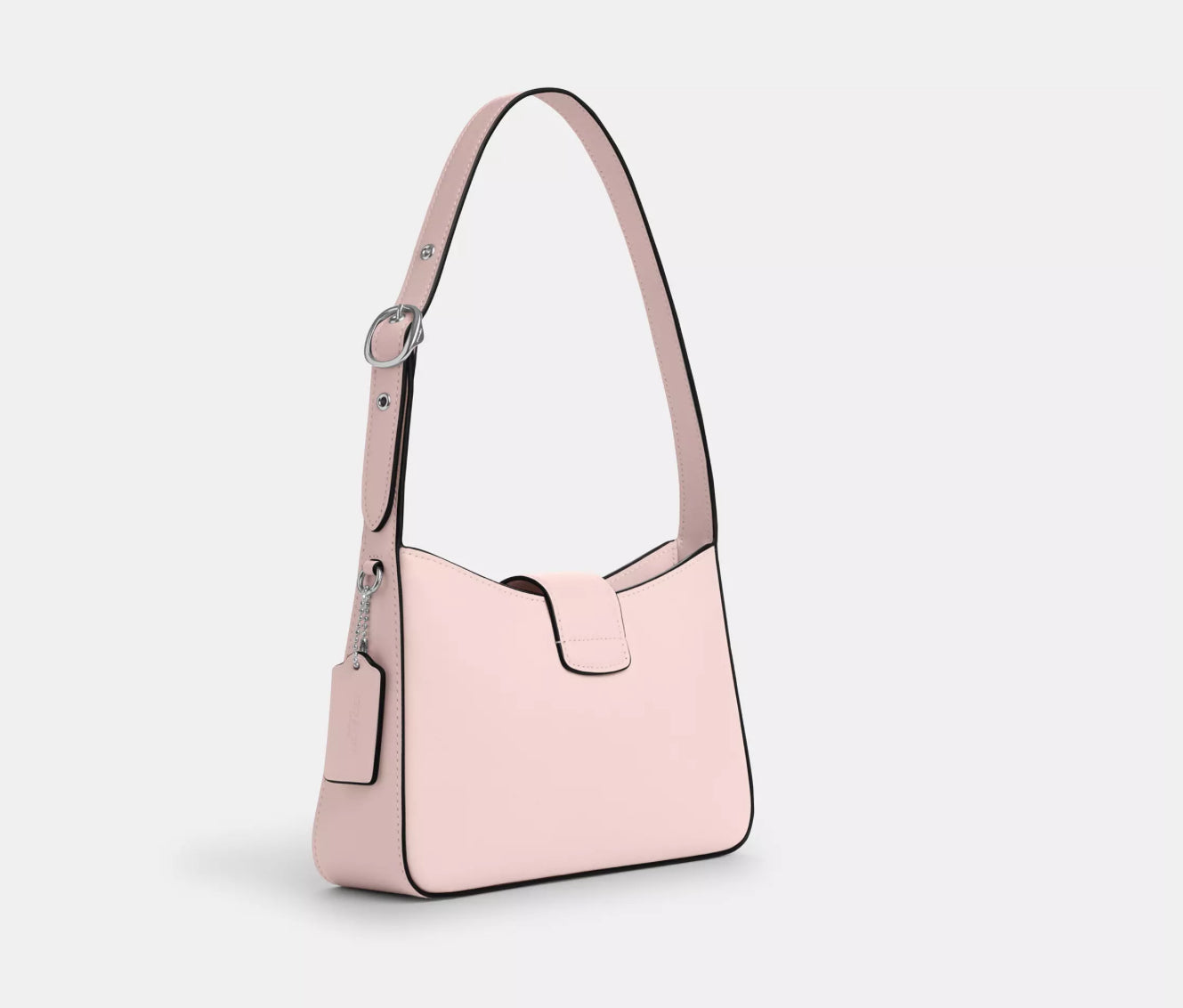 NWT Coach Leather Eliza Shoulder Bag With Zipper Closure in Blush