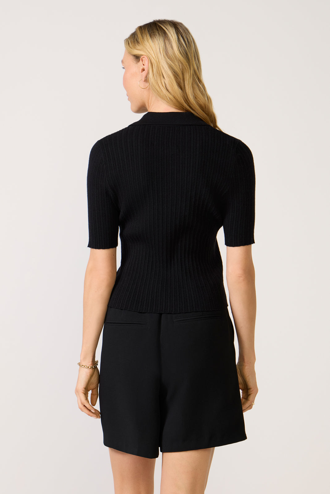 Women's Giselle Textured Polo Top