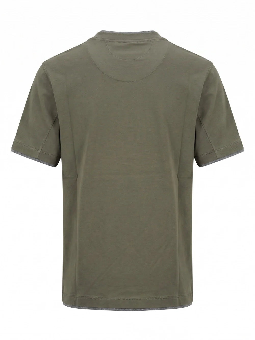 Brunello Cucinelli Men T-Shirt With Faux-Layering