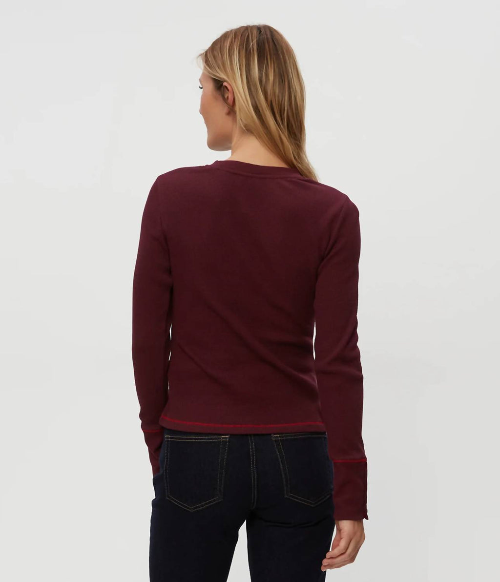 Willa Thermal Top In Velvet