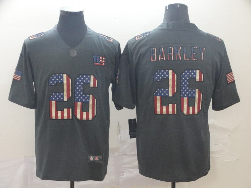 Men's New York Giants Saquon Barkley #26 Black Alternate Game jersey