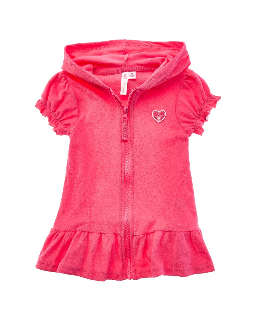 Pink Platinum Hooded Terry Coverup