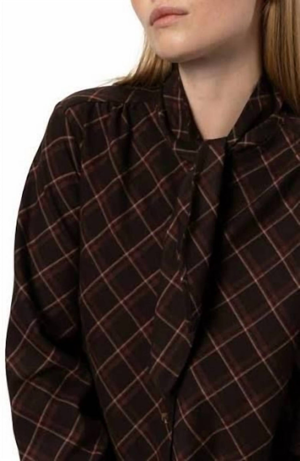 Autumn Bouse In Cocoa Plaid