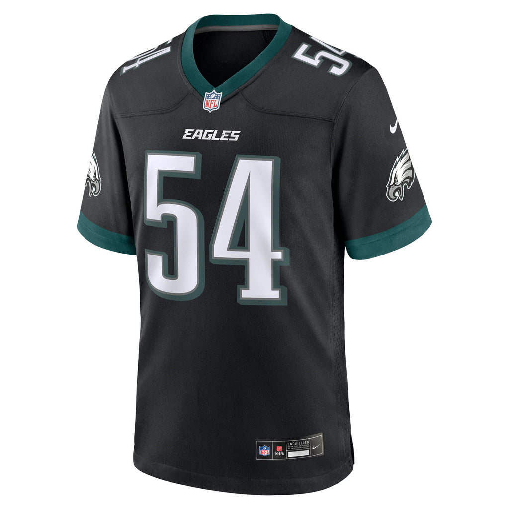 Philadelphia Eagles Jeremiah Trotter Jr. Black Alternate Game Jersey