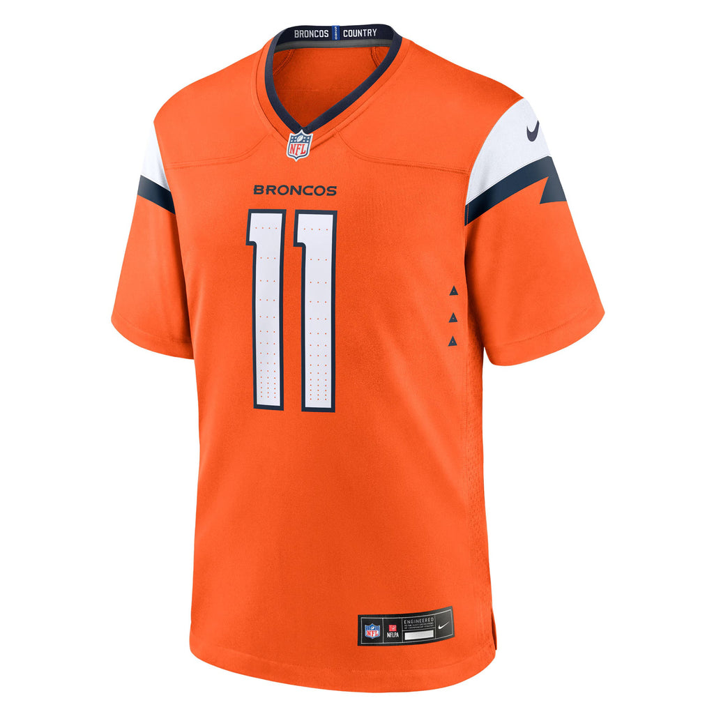 Denver Broncos Troy Franklin Orange Team Game Jersey