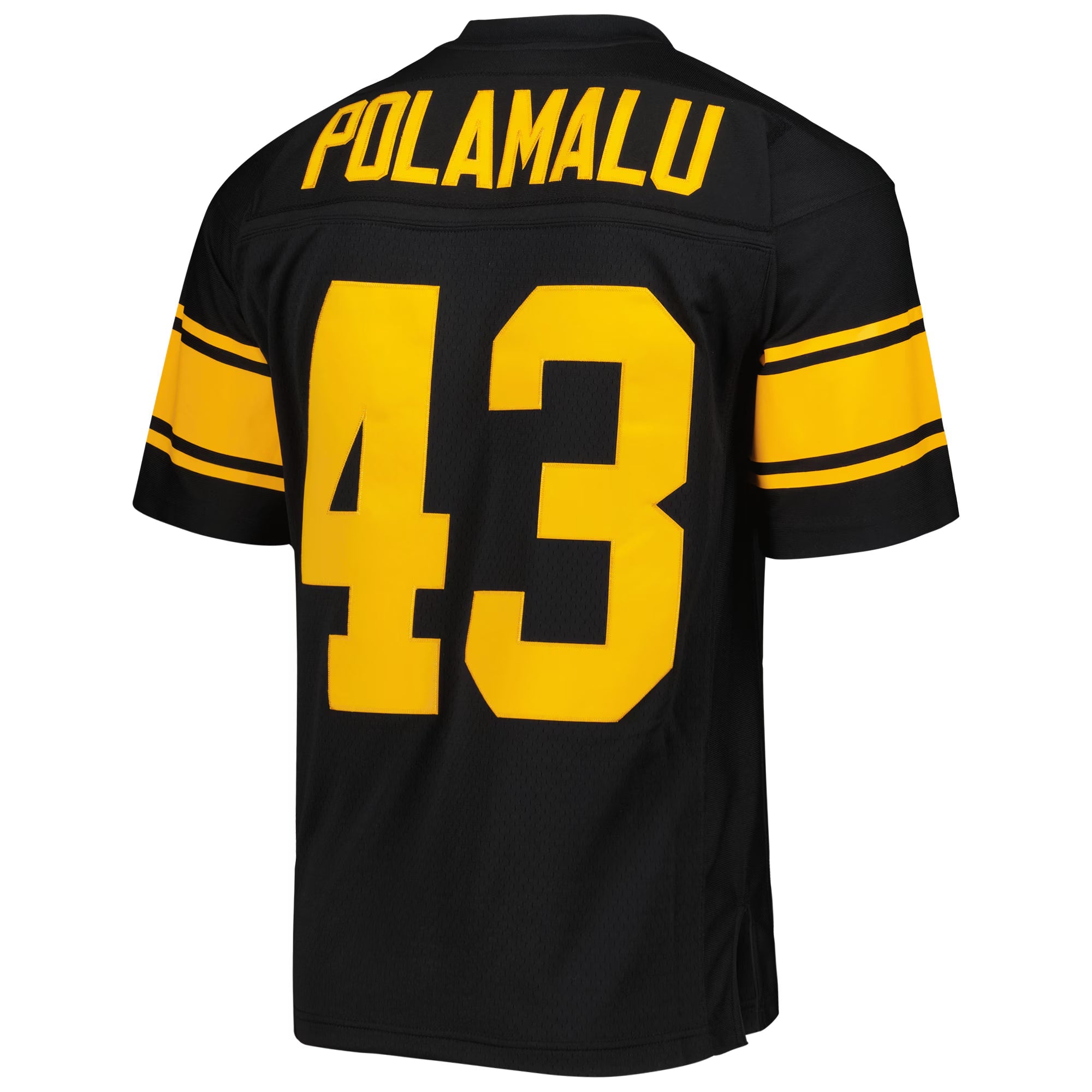 Pittsburgh Steelers Troy Polamalu Mitchell & Ness Black Legacy Replica Jersey