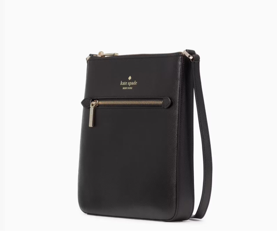 NWT Kate Spade Sadie Large Crossbody Leather Bag in Black