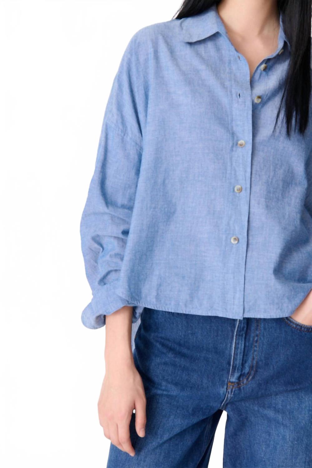 Brad Oversized Shirt In Chambray