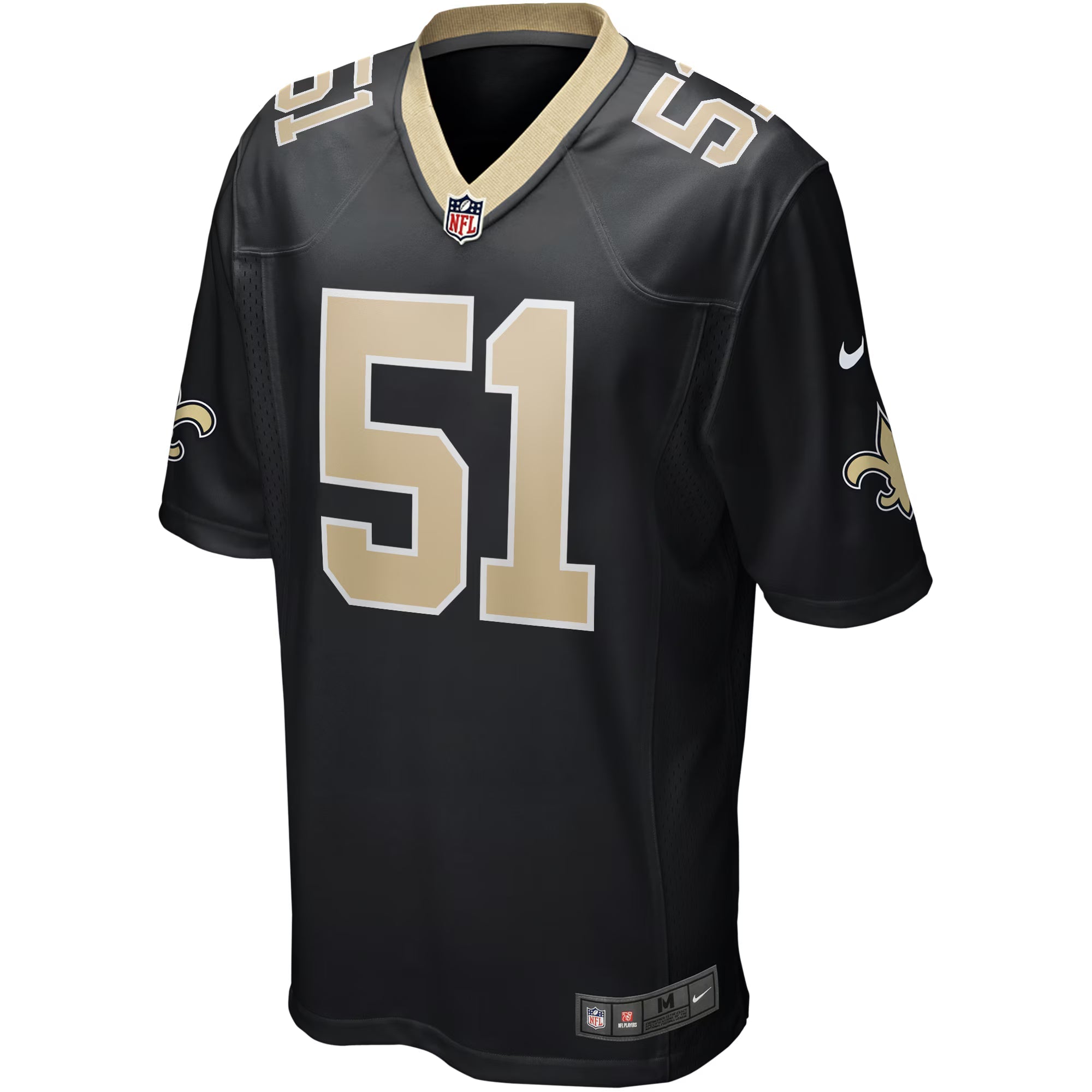 New Orleans Saints Jonathan Vilma Black Game Retired Player Jersey