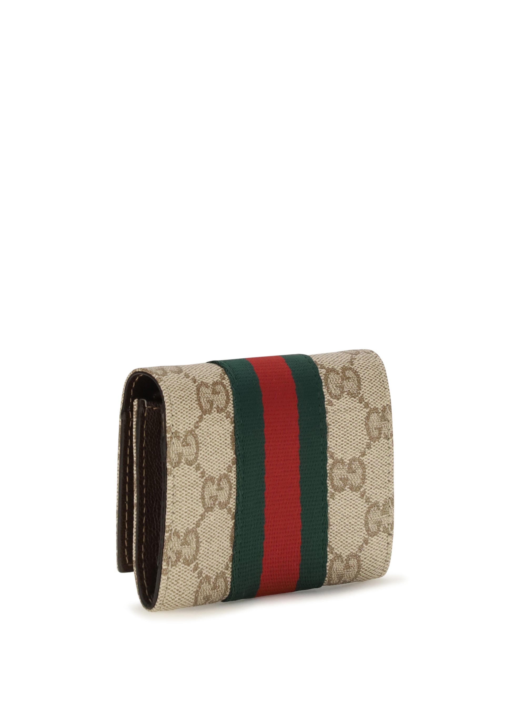 Gucci Women Web Bi-Fold Card Holder