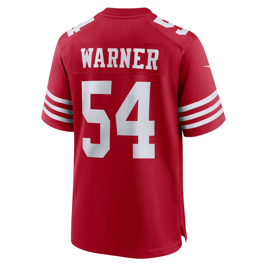 San Francisco 49ers Fred Warner Scarlet Player Game Jersey