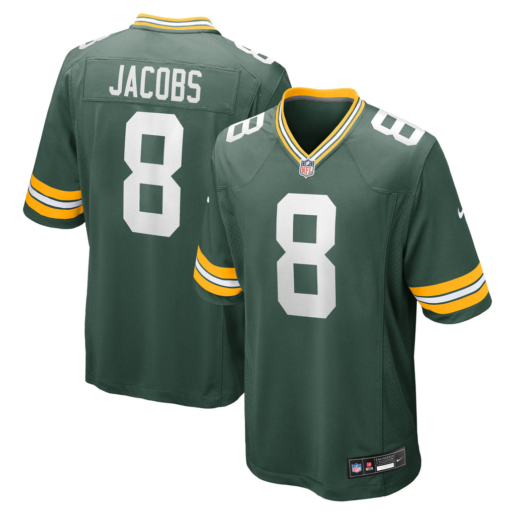 Green Bay Packers Josh Jacobs Green Team Game Jersey
