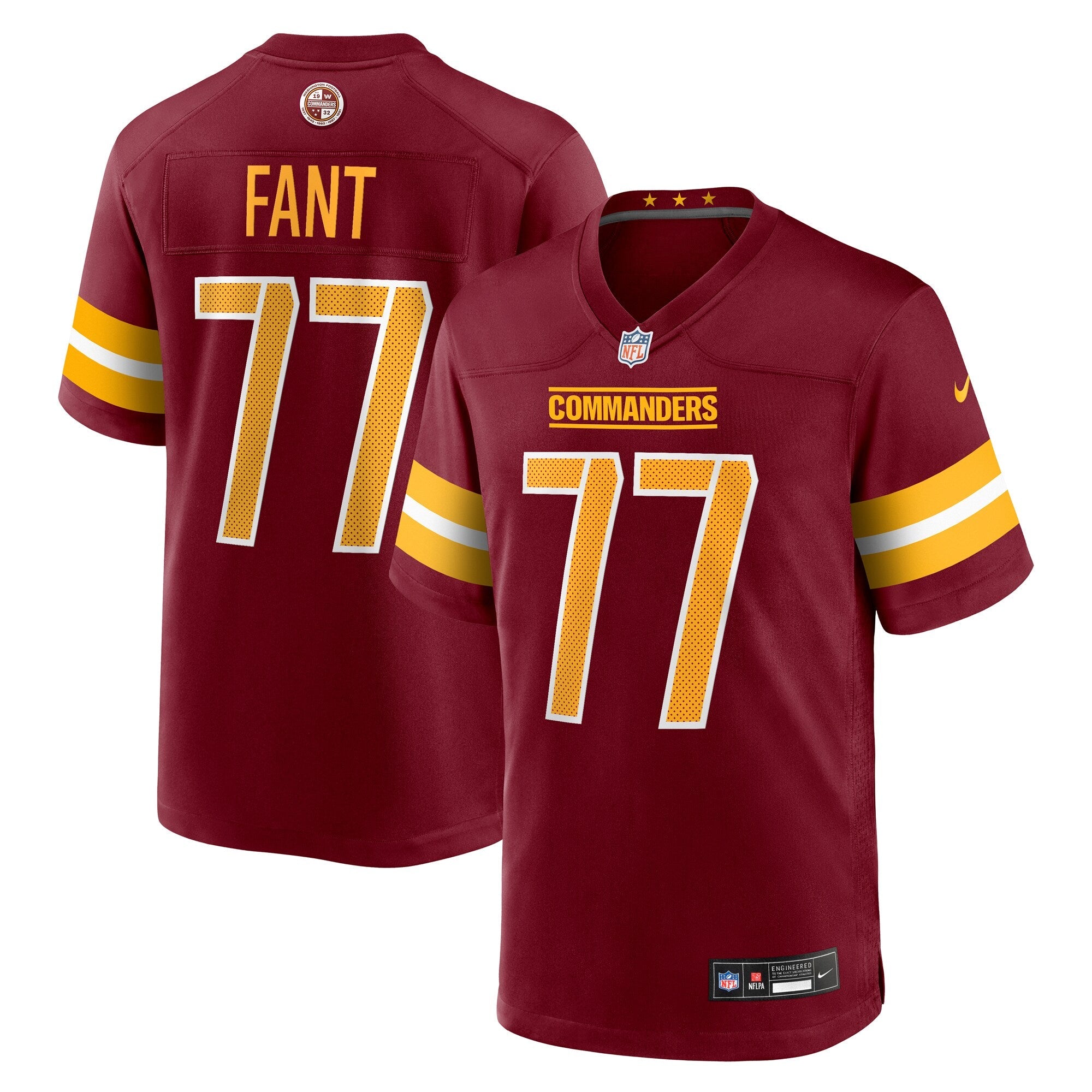 Washington Commanders George Fant Burgundy Team Game Jersey