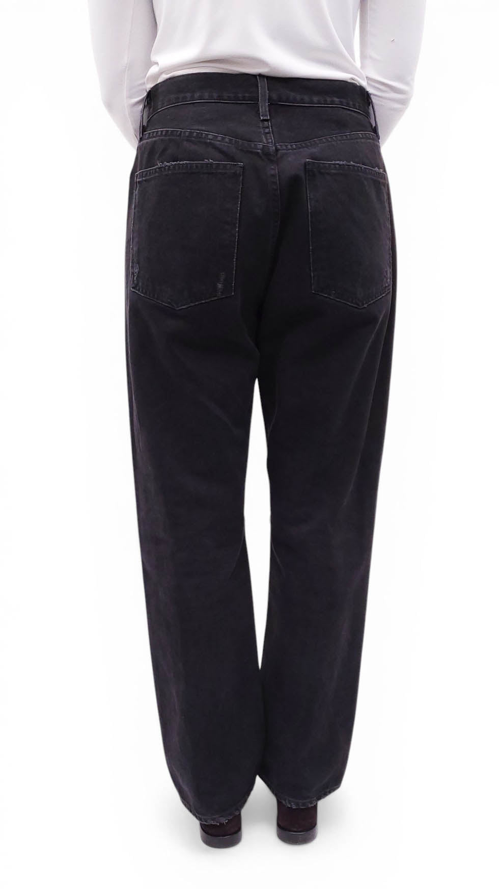 AGOLDE BLACK 'DISTRESSED 90’S' JEANS - SIZE 29