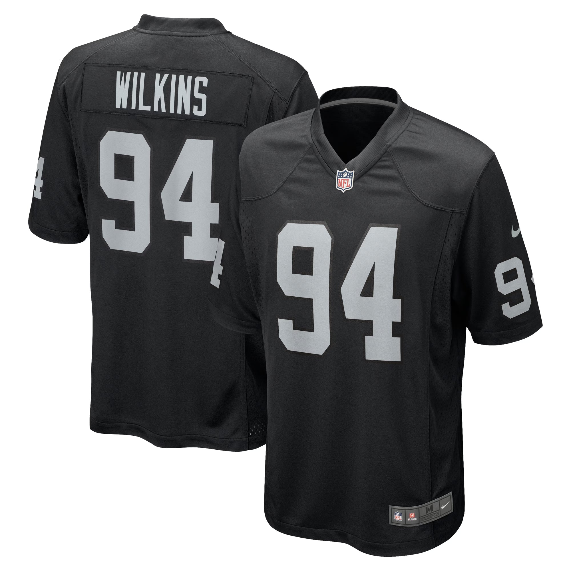 Las Vegas Raiders Christian Wilkins Black Team Game Jersey