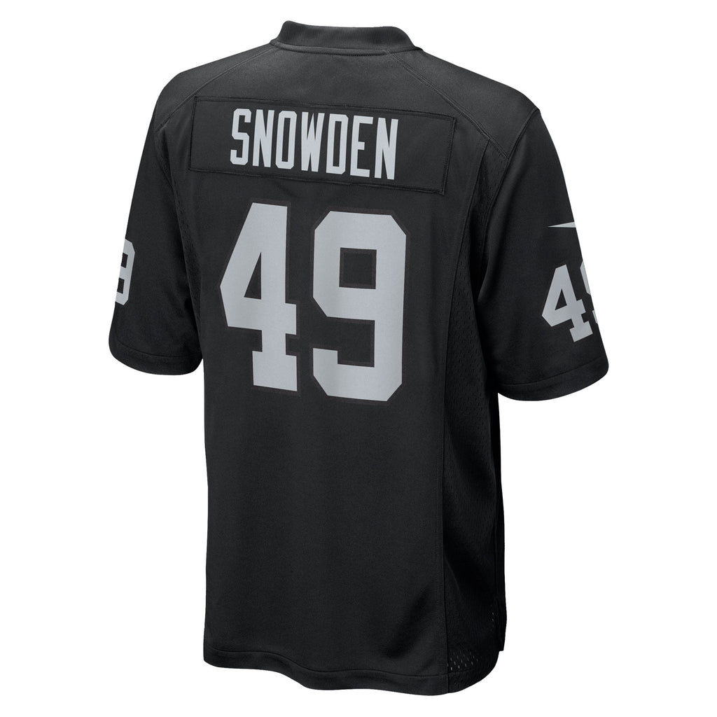 Las Vegas Raiders Charles Snowden Black Team Game Jersey