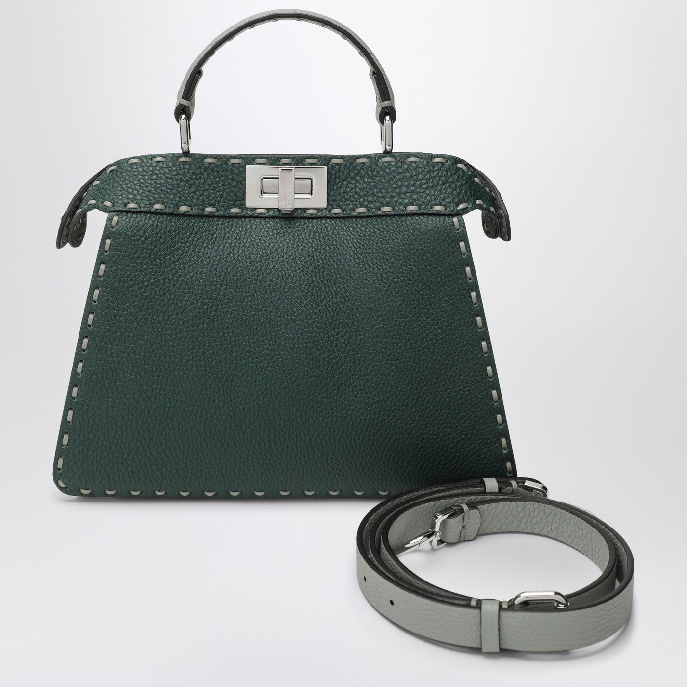 Fendi Multicolour Sage Selleria Small Peekaboo Iseeu Bag Women