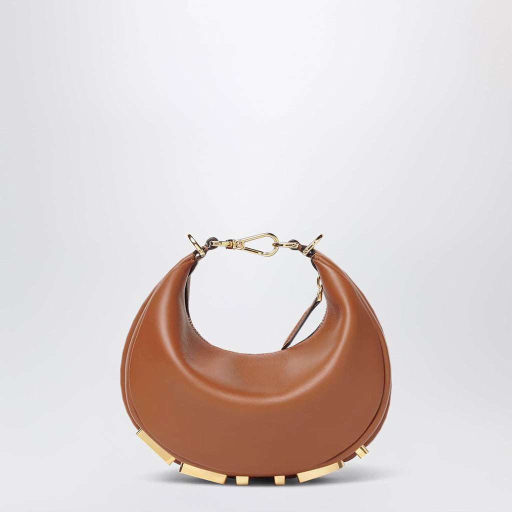 Fendi Fendigraphy Mini Bag In Saddle Leather Women