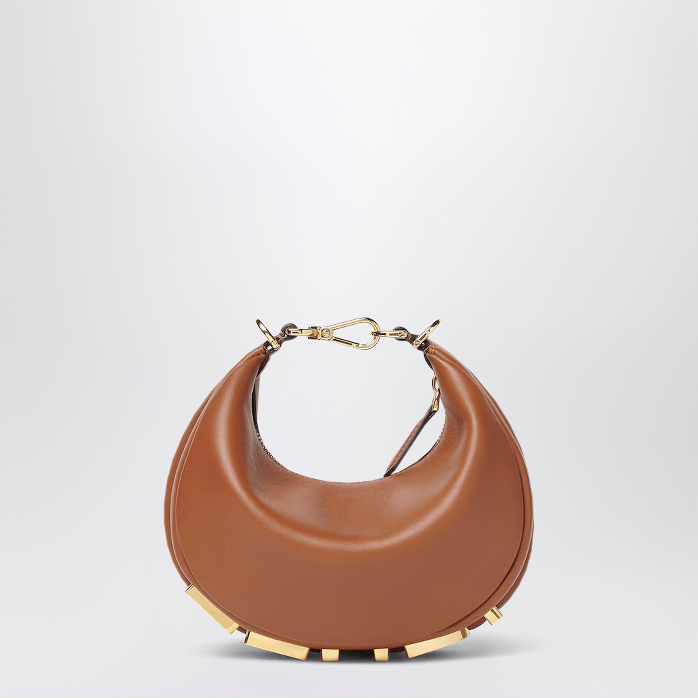 Fendi Fendigraphy Mini Bag In Saddle Leather Women