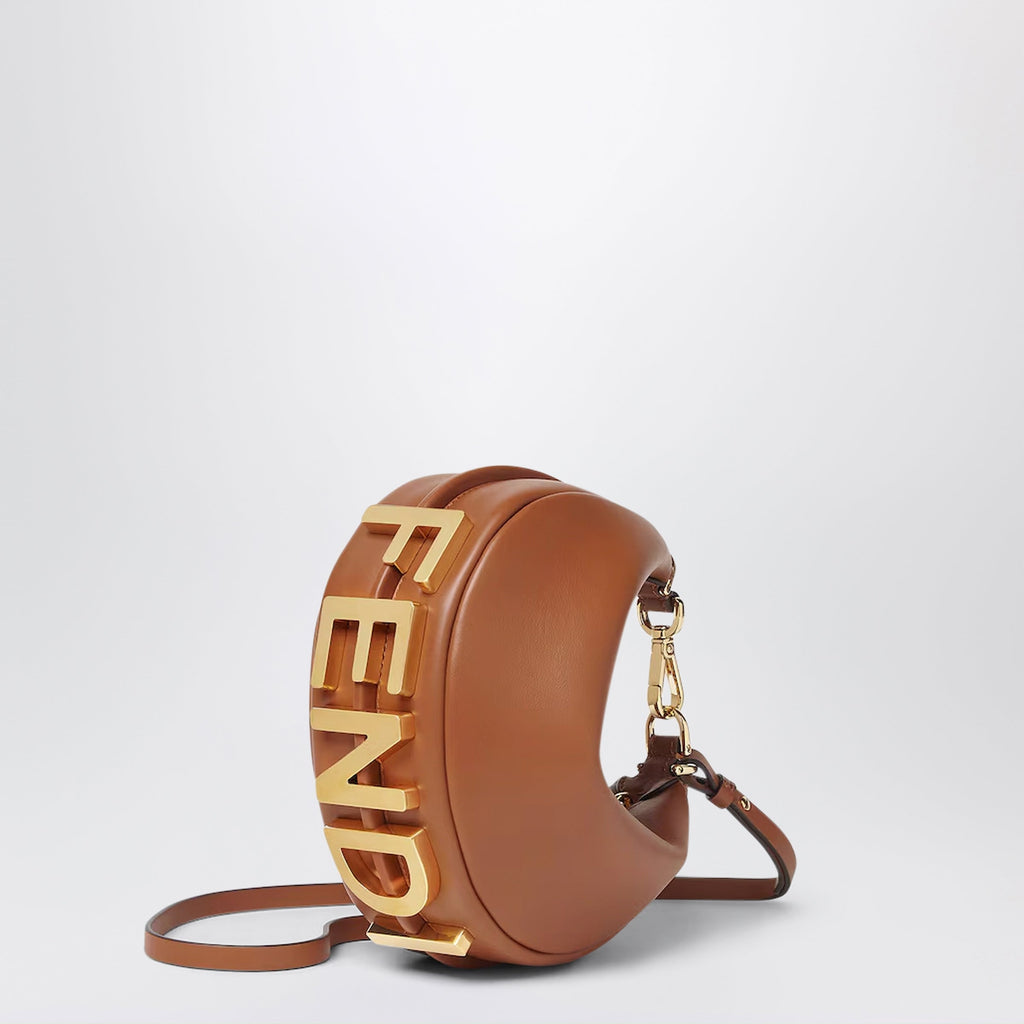 Fendi Fendigraphy Mini Bag In Saddle Leather Women