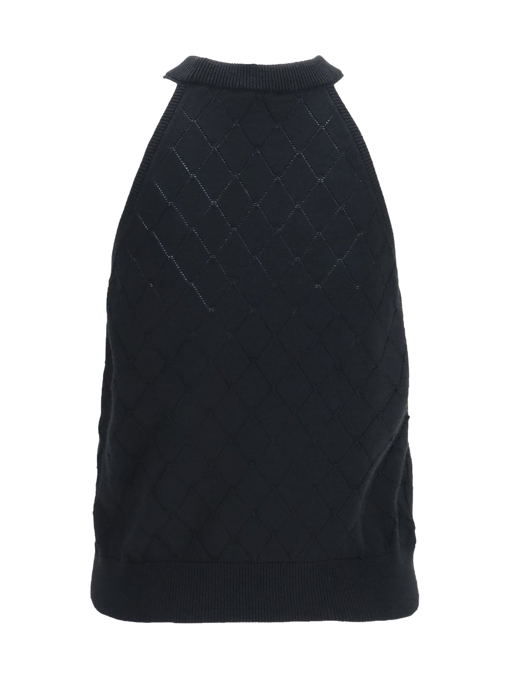 Balmain Women Sleeveless Wool Crewneck Top