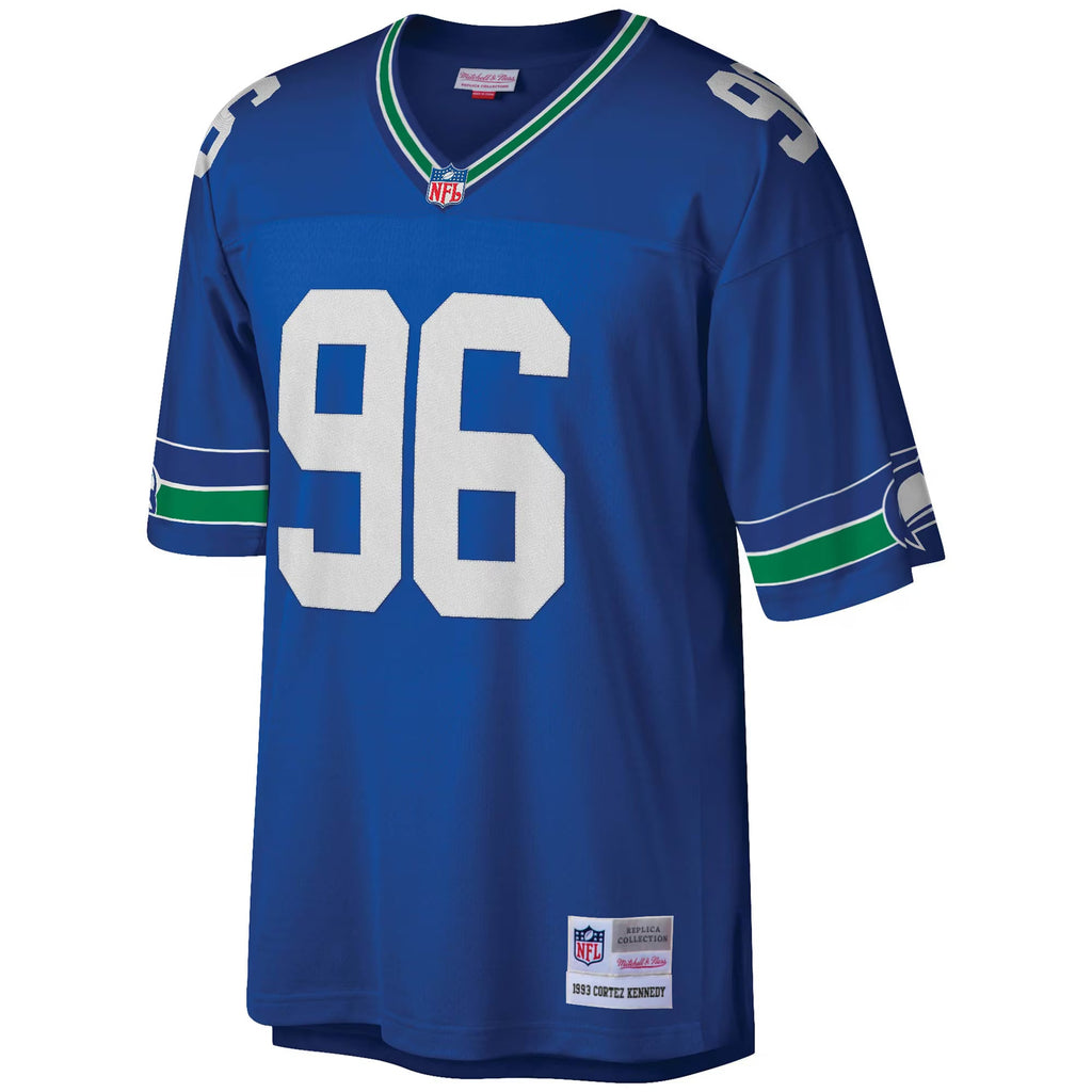 Seattle Seahawks Cortez Kennedy Mitchell & Ness Royal Legacy Replica Jersey