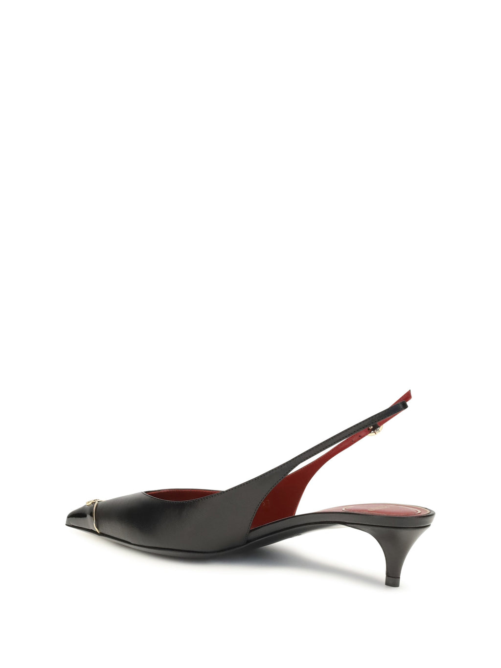 Valentino Garavani Women Vlogo Signature Kitten-Heel Slingback Pumps