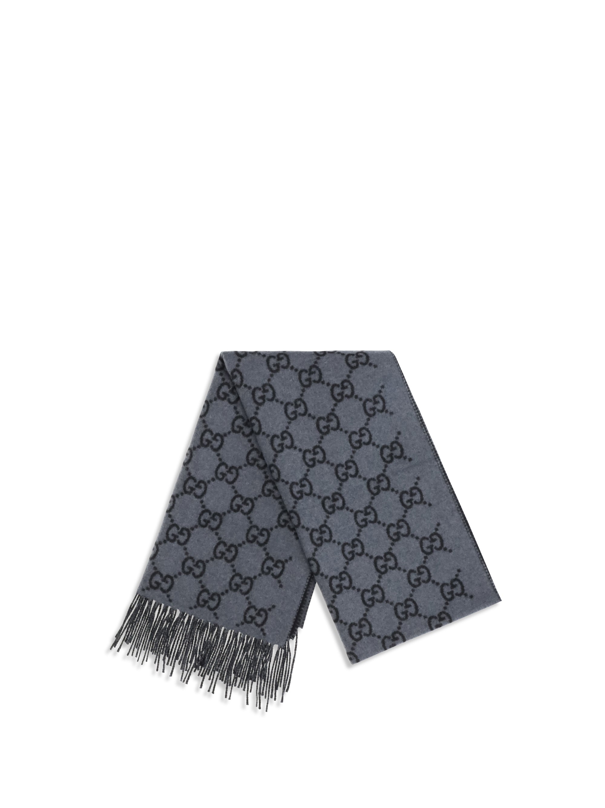 Gucci Men Gg Cashmere Scarf
