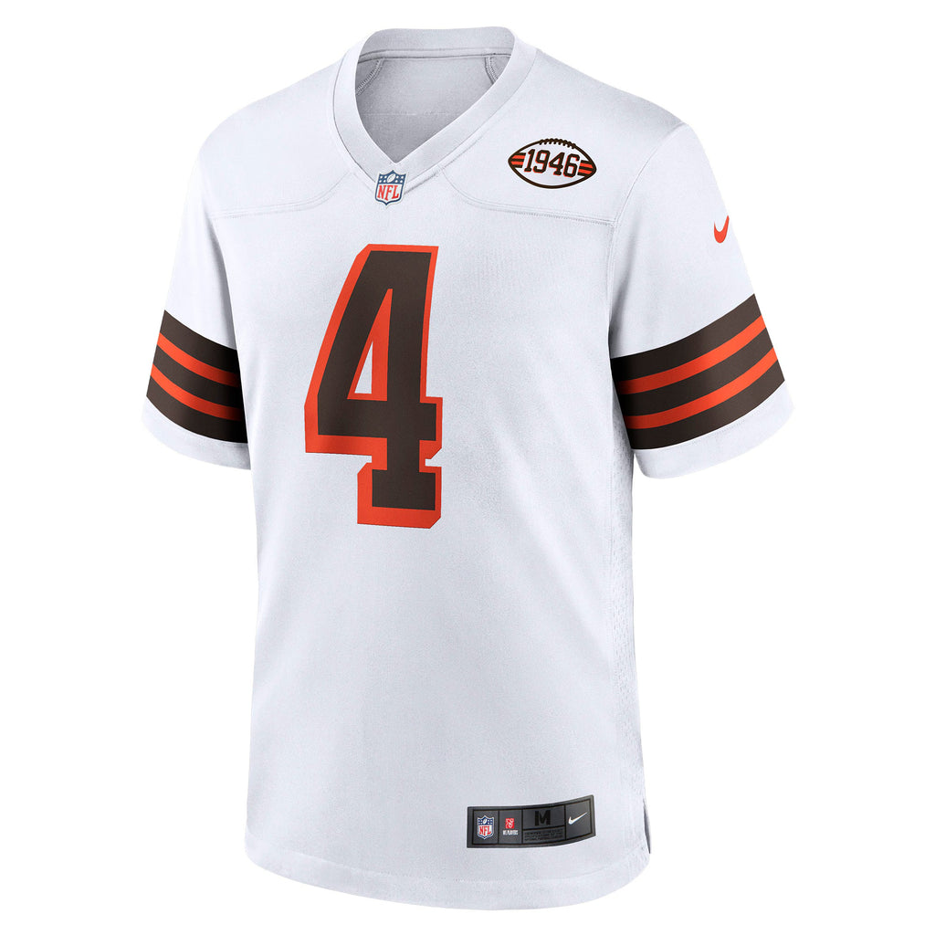 Cleveland Browns Deshaun Watson White Alternate Game Jersey
