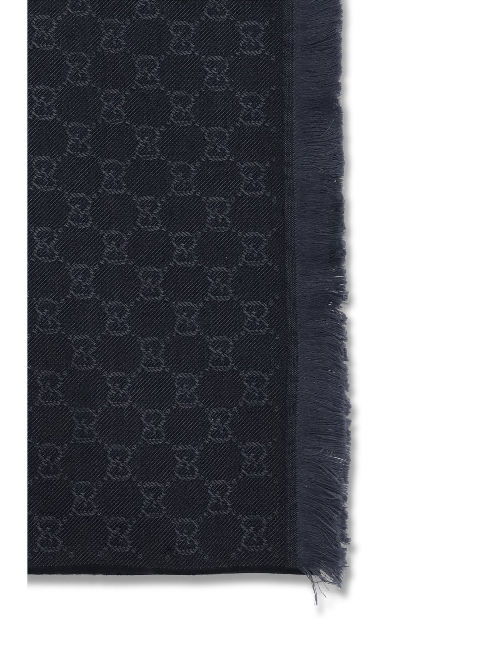 Gucci Women Gg Supreme Embroidered Wool Scarf