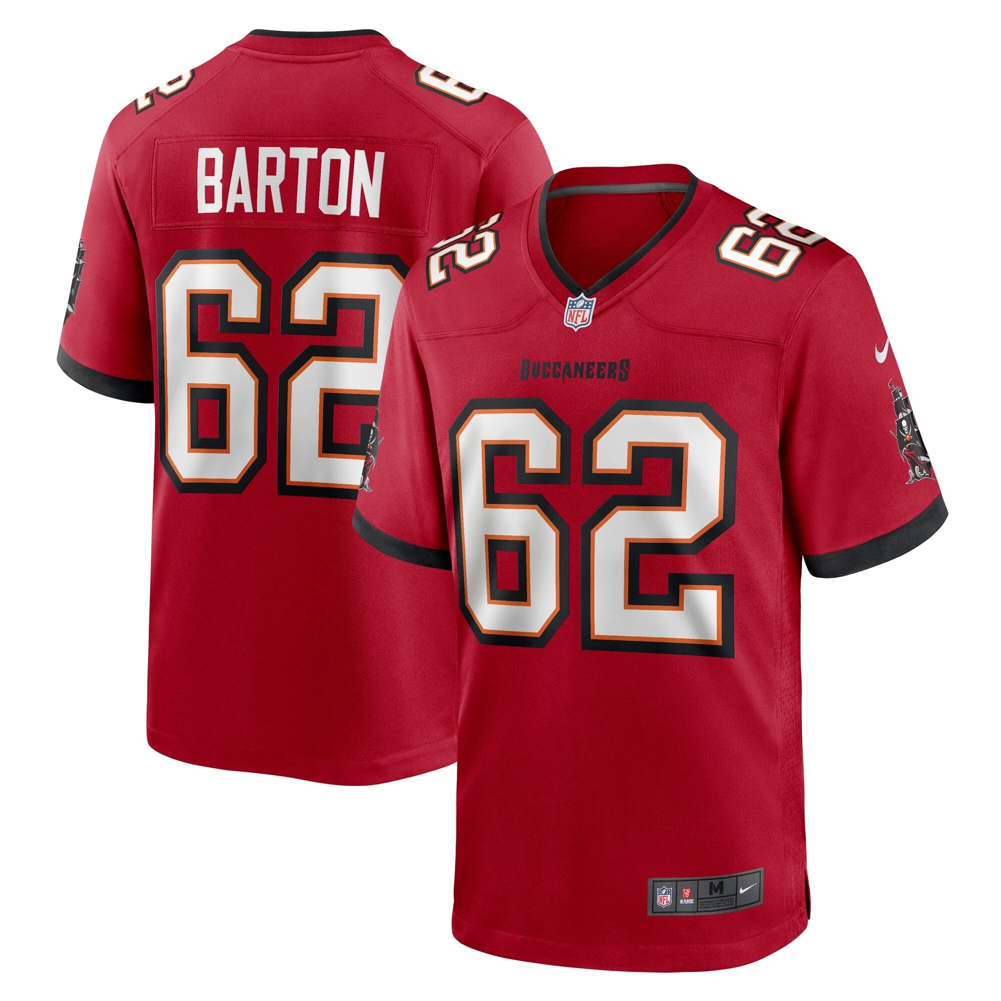 Graham Barton Pick No. 26 Red Player Game Jersey