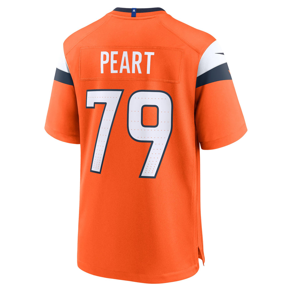 Denver Broncos Matt Peart Orange Team Game Jersey