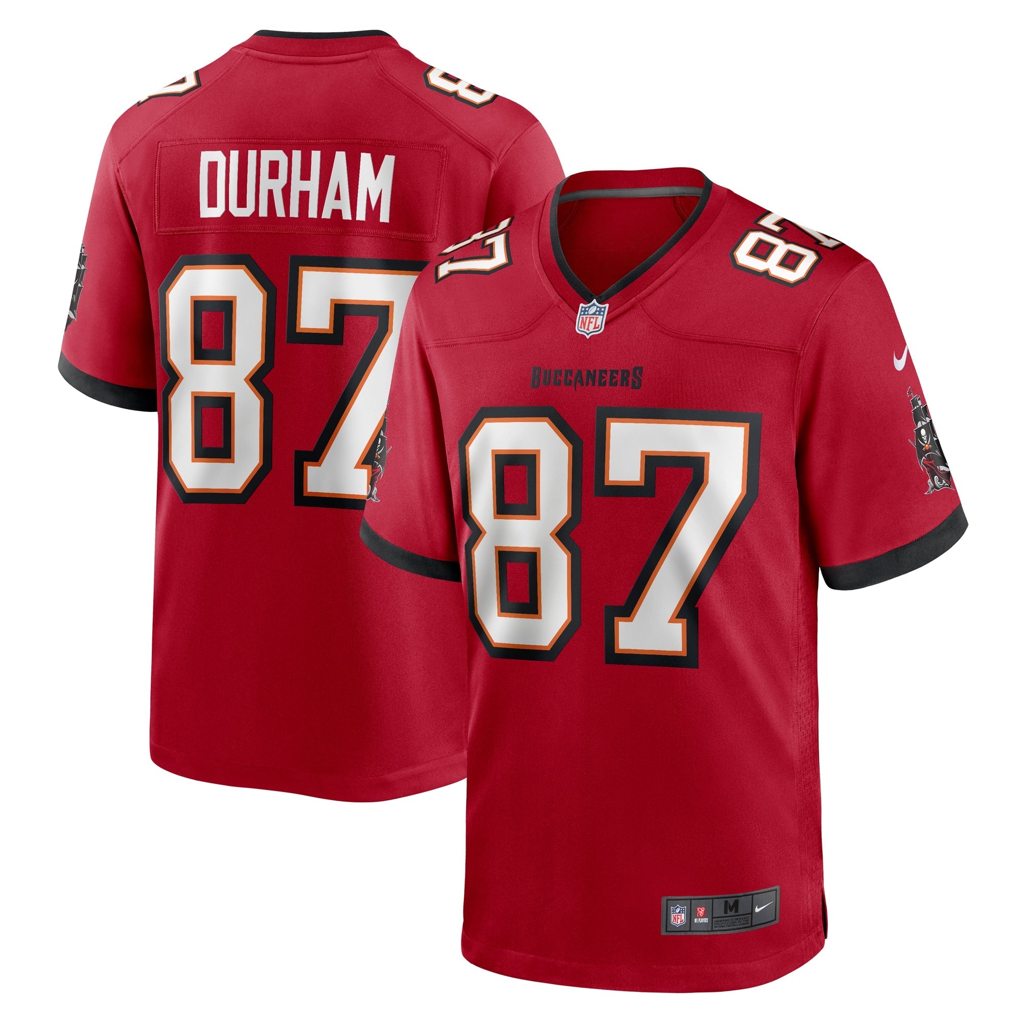 Tampa Bay Buccaneers Payne Durham Red Game Jersey