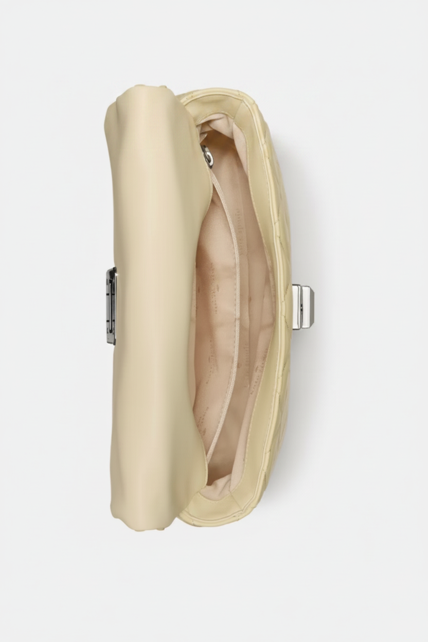 NWT Kate Spade Carey Quilted Leather Small Flap Crossbody Bag Lemon Fondant